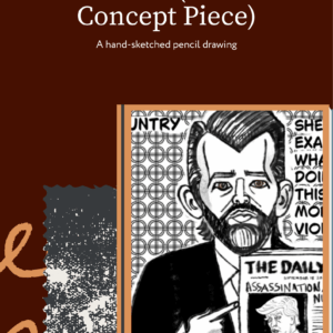 Custom Pencil Political Cartoon Illustration