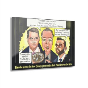 Acrylic Print political cartoon