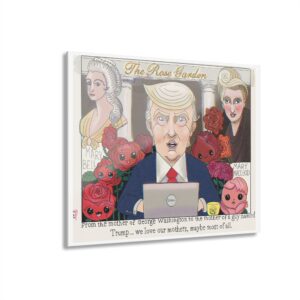 Trump Rose Garden Mothers Day Speech Cartoon