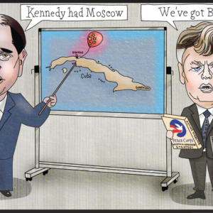 Cuba China political Cartoon